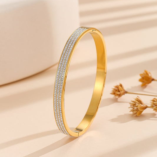 Findsgoods® Azure Bliss Diamond Bangle