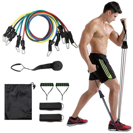 Findsgoods® Power Exercise Resistance Band Set 5 In 1