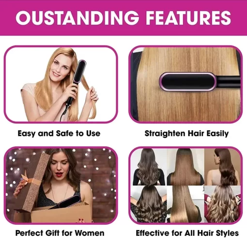 Findsgoods® 2-in-1 HAIR STRAIGHTENER COMB