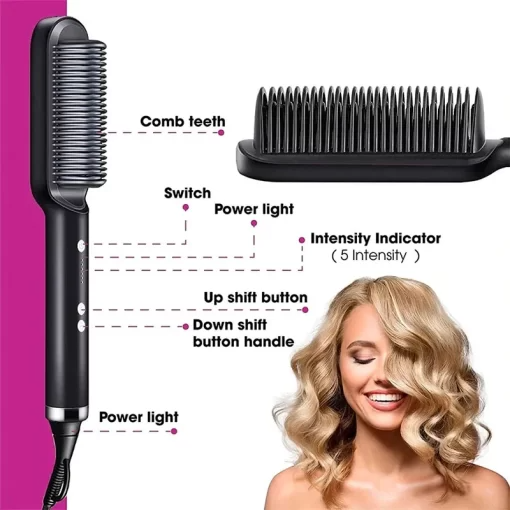 Findsgoods® 2-in-1 HAIR STRAIGHTENER COMB