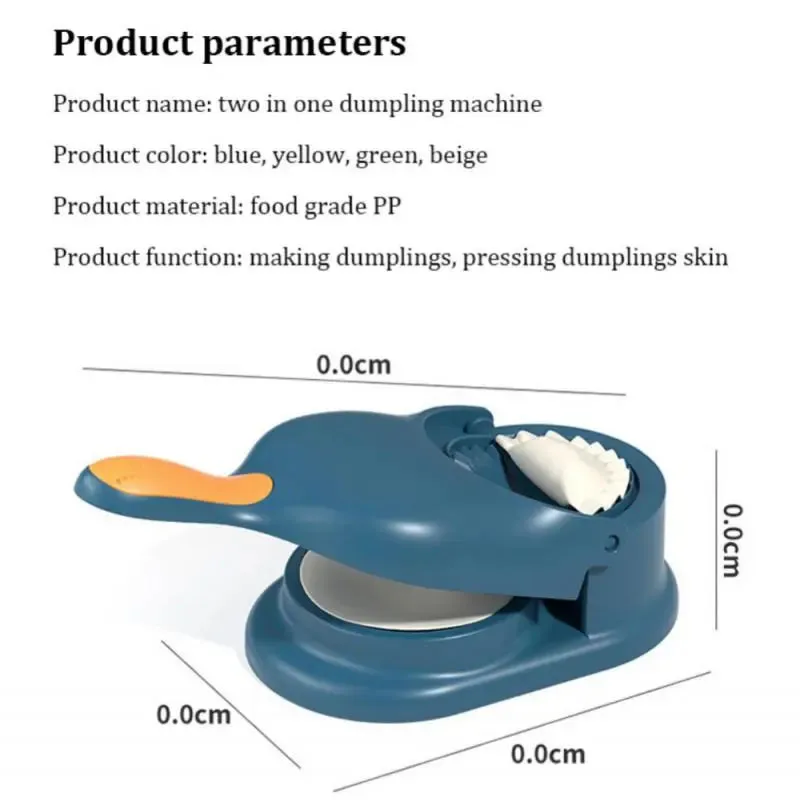 Findsgoods® 2 In 1 Efficient Dumpling Maker Manual Dough Presser